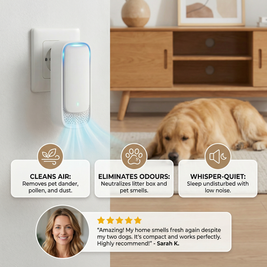 Portable Air Purifier & Odour Eliminator – Ideal for Pet Homes