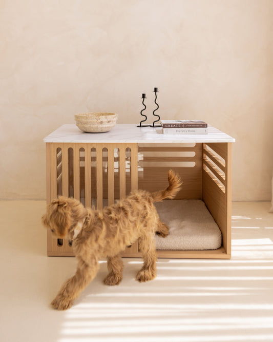 Large Buffet Table Crate - Elm Carrara