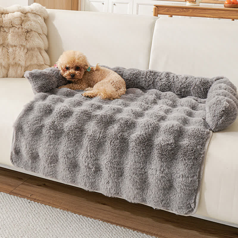Ownkoti Solid Plush Pet Sofa Bed