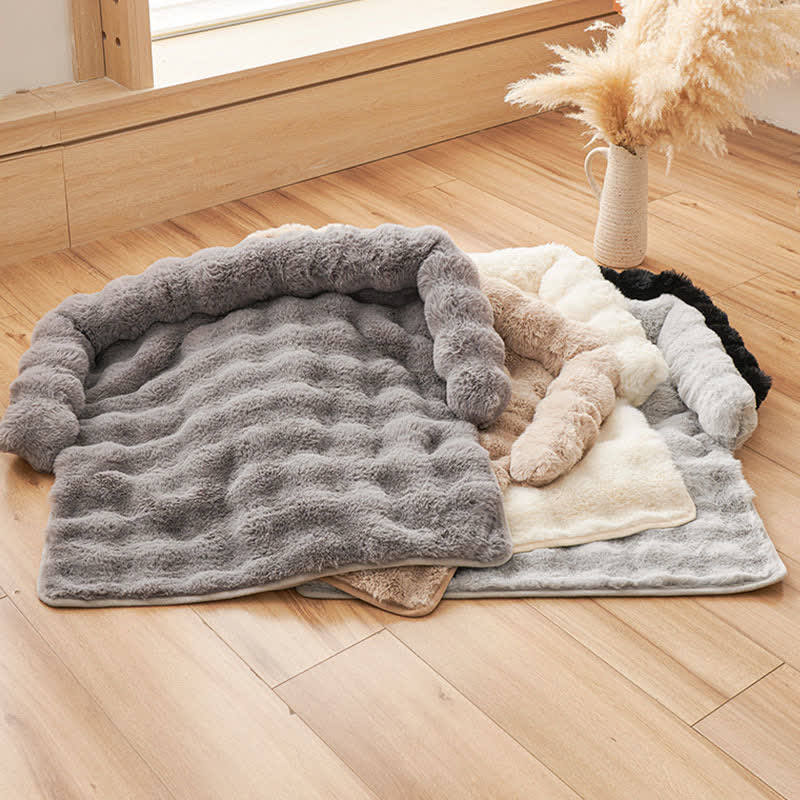 Ownkoti Solid Plush Pet Sofa Bed