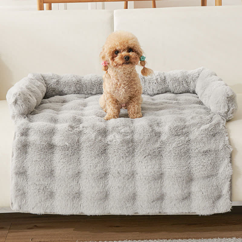 Ownkoti Solid Plush Pet Sofa Bed