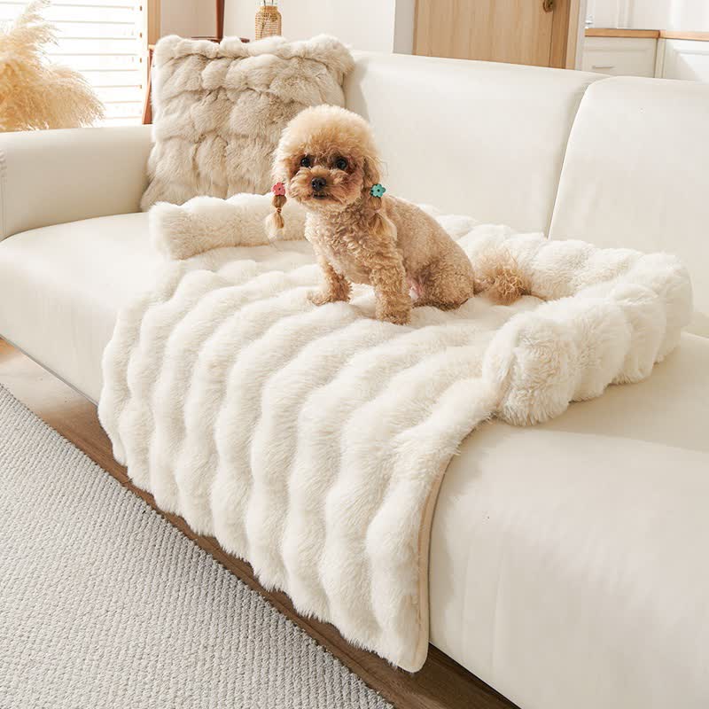 Ownkoti Solid Plush Pet Sofa Bed