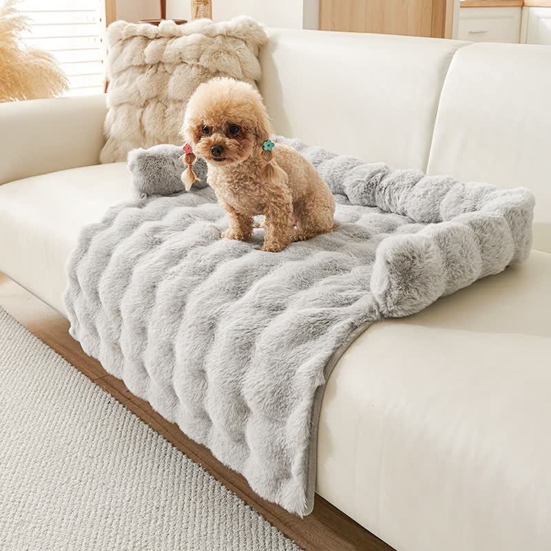 Ownkoti Solid Plush Pet Sofa Bed