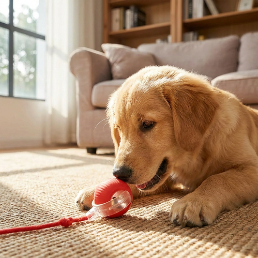 Active Rolling Ball with Tail for Dogs