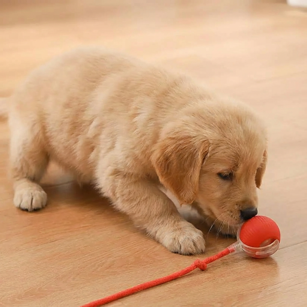 Active Rolling Ball with Tail for Dogs