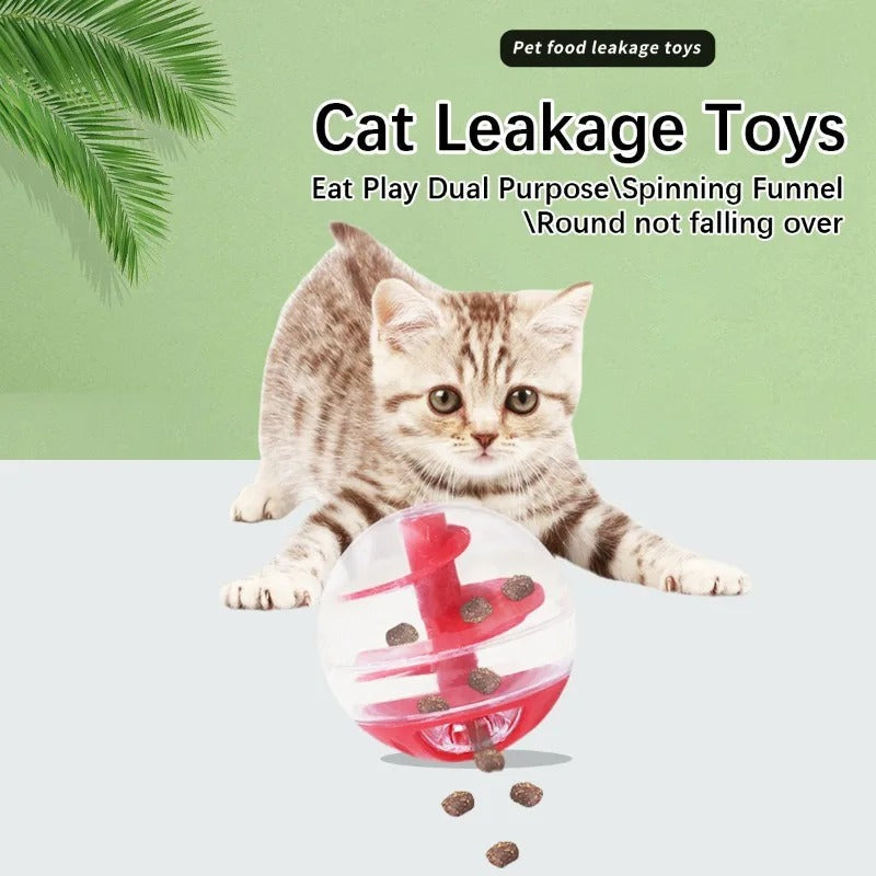 Cat Lick Eating Spiral Ball