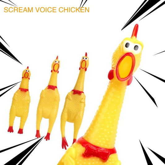 Squeak Chicken Dog Toy