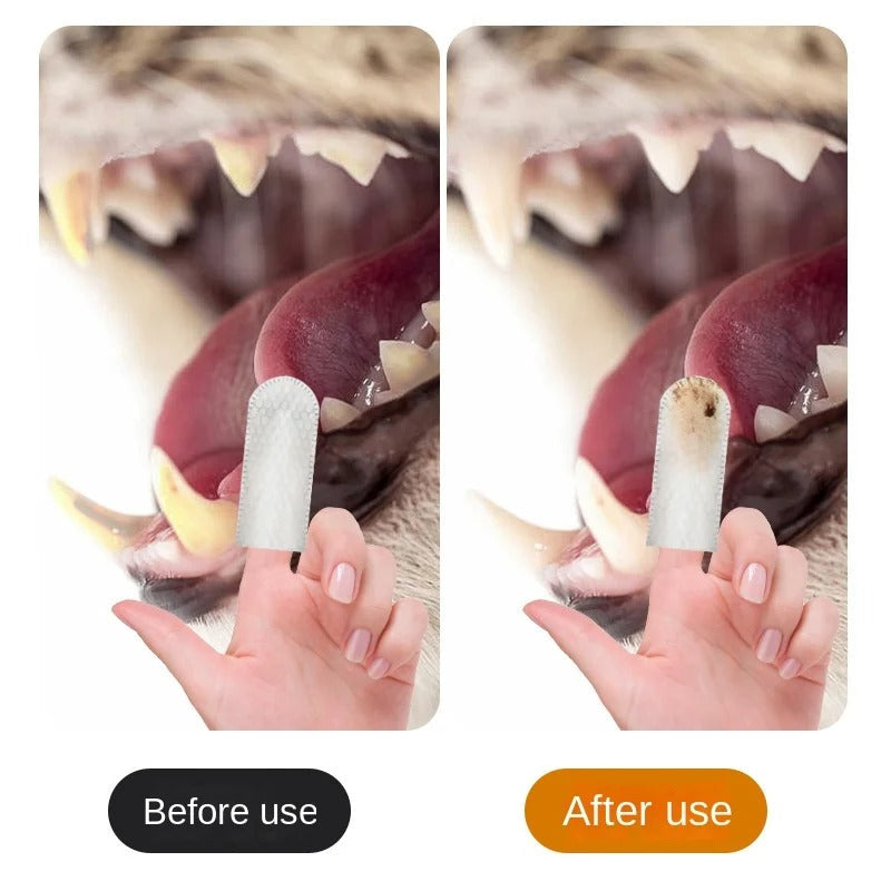 Tooth Cleaning Finger Wipes for Pets
