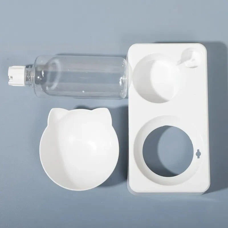 Dual-Purpose Tilted Pet Bowl