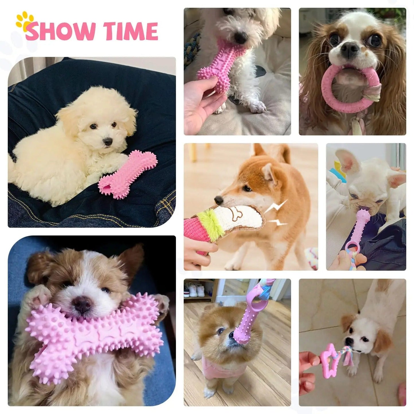 6pcs Set Puppy Bite Toys